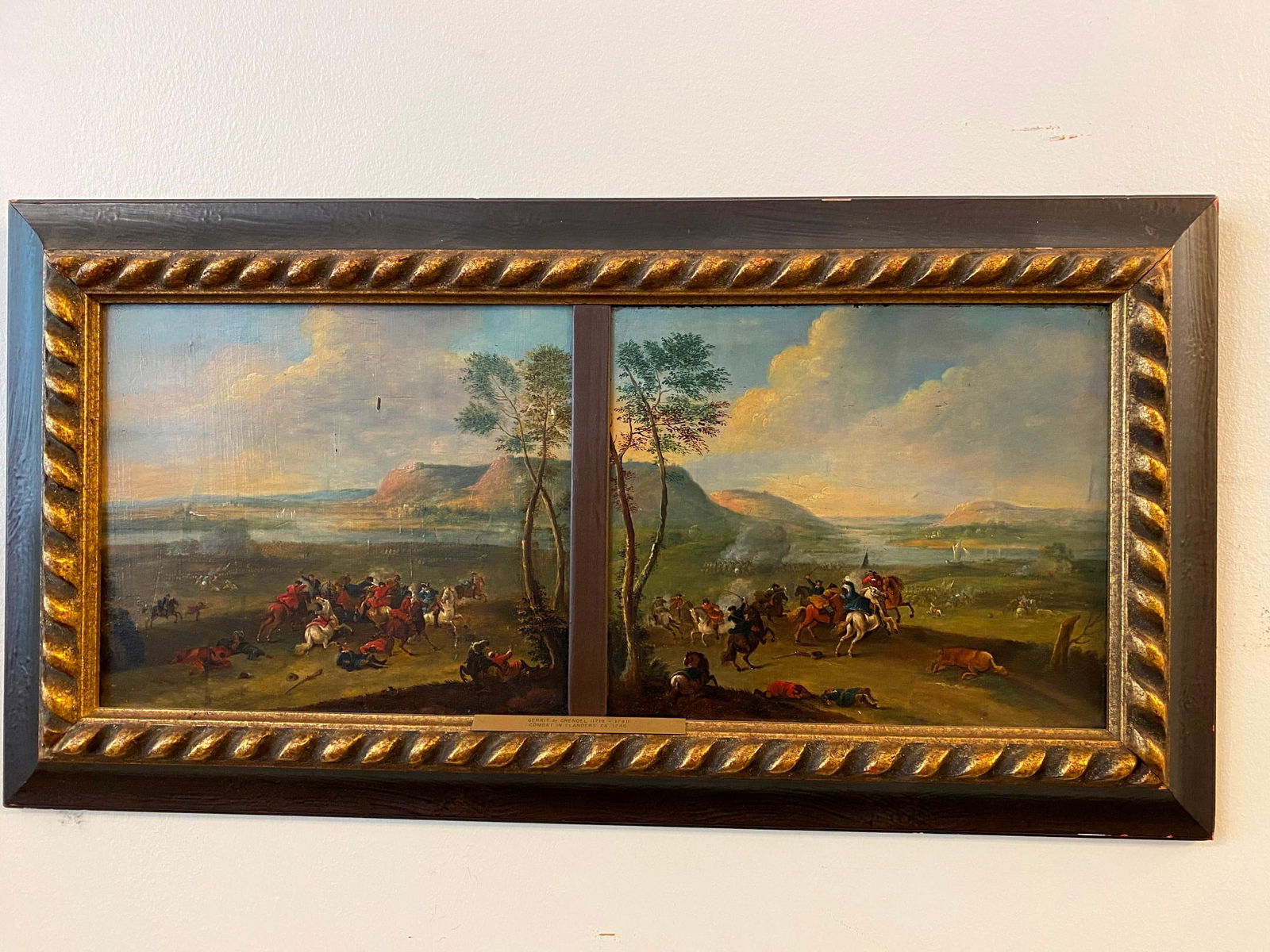 FLEMISH SCHOOL (early-to-mid 18th century). Campaign of Flanders, circa 1740, A pair of oil on board (1 of 20)