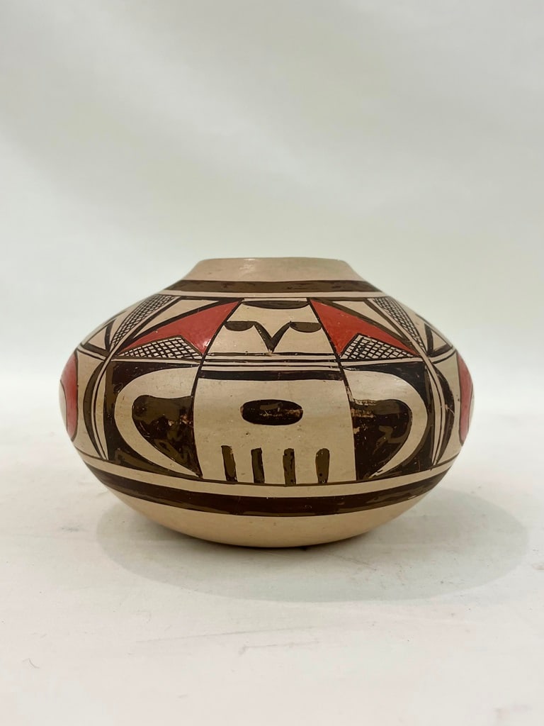 SIGNED FANNIE NAMPEYO SOUTHWEST AMERICAN INDIAN PAINTED POTTERY VASE, - D: 6 1/2 in. (1 of 3)