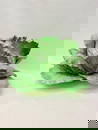 DODIE THAYER GLAZED CERAMIC LETTUCE WARE COVERED TUREEN AND PLATTER, Signed by artisan Dodie Thayer,
