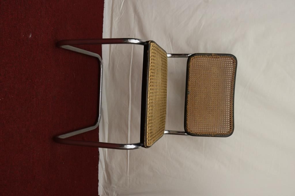 MARCEL BREUER SIDE CHAIR, Design 1928, this example c. 1930. - 32 1/2 x 15 1/4 x 22 1/2 in. (82.6 x (1 of 5)