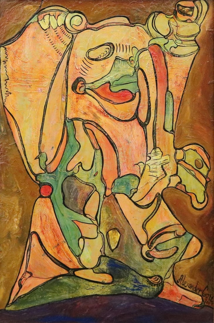 ALEXANDER GORE (Russian / American, born 1958). The Micheline Man, 2007, Oil on canvas. Signed and (1 of 12)