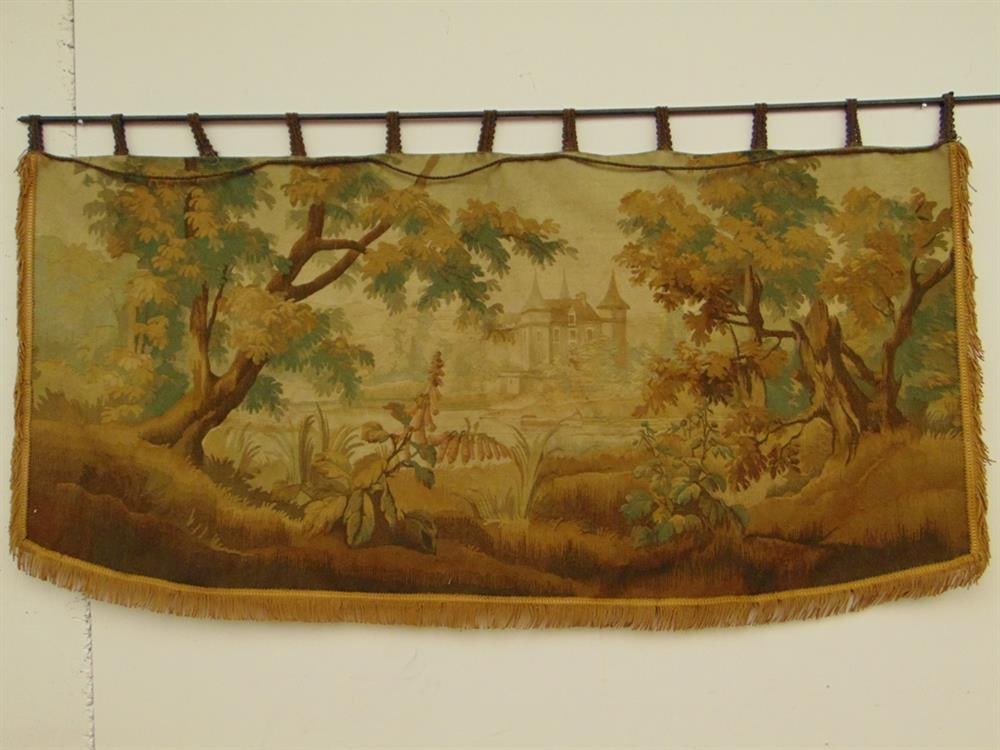 CONTINENTAL TAPESTRY PANEL,19th century. - 32 in. x 68 in. (1 of 7)