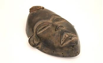 IVORY COAST WOODEN DAN CARVED MASK, Mid-20th Century. - Height: 8.5". (1 of 3)