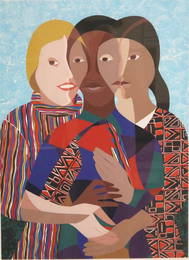 ELIZABETH CATLETT (American, 1915 - 2012). Three Woman of America, 1990, Limited edition color