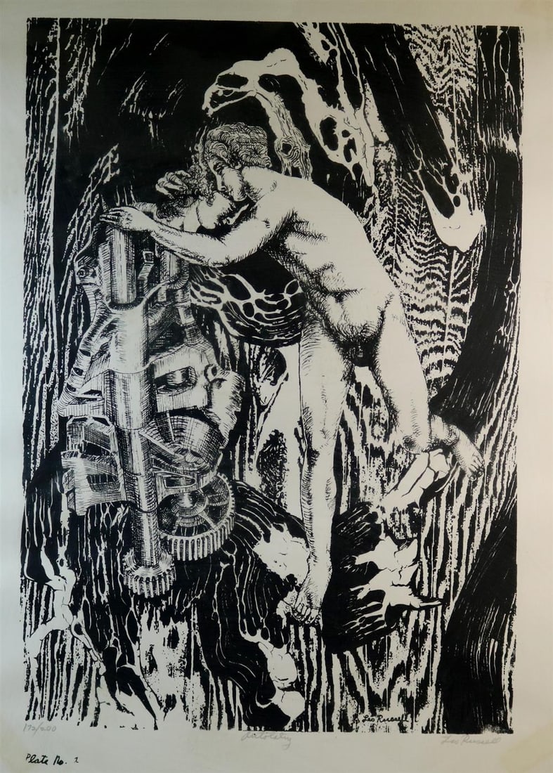 LEO RUSSELL (American, 1917 - 1985). Plate No. 1: Autolatry, circa 1969, Limited edition serigraph (1 of 12)
