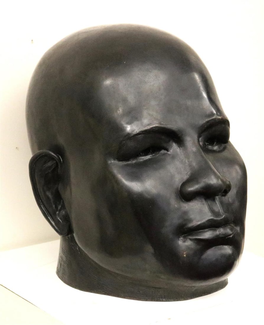REGINA PORTEN (Dutch, born 1943). EVERY MAN, 2006, Limited edition black patinated bronze head (1 of 10)
