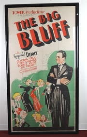 THE BIG BLUFF MOVIE ATTRIBUTED JOHN HELD JR POSTER, 1933. - 76 x 40 inches.