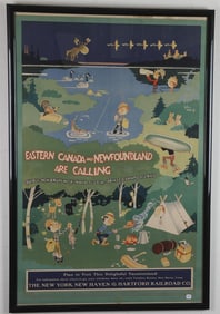 EASTERN CANADA AND NEWFOUNDLAND ARE CALLING - THE NEW YORK, NEW HAVEN & HARTFORD RAILROAD CO. JOHN