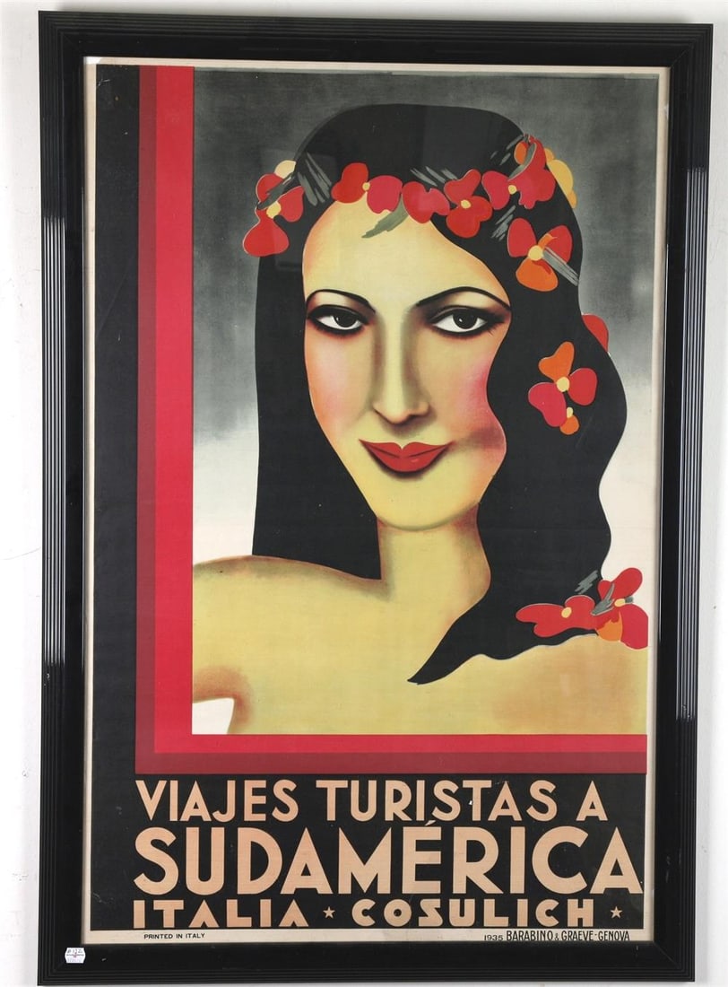 VIAJES TURISTAS A SUDAMERICA ITALIA, CIRCA 1935, - Sight: 37 x 24. (1 of 7)