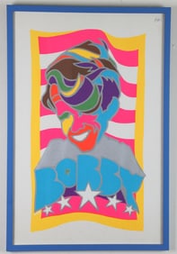 BOBBY KENNEDY 1968 PSYCHEDELIC POSTER. - Sight: 35 x 23 inches.