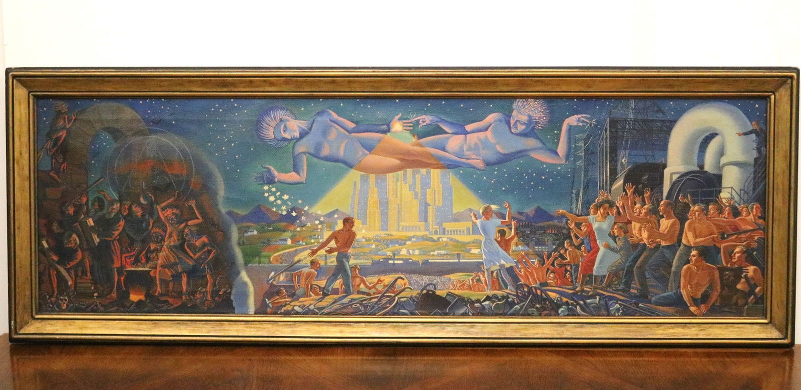 DEAN ELLIS (American, 1920-2009). History of Energy from Ancient Times to the Present, 1940s, Oil on (1 of 20)