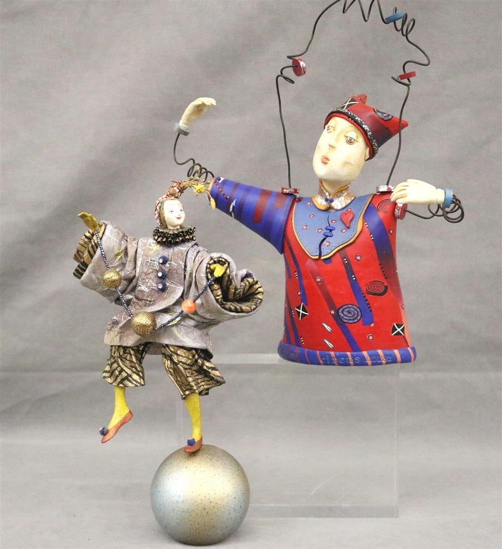 LAURA BALOMBINI AND JACK DORIER (American Contemporary, 20th century). "Tea with Celeste and Figural (1 of 17)