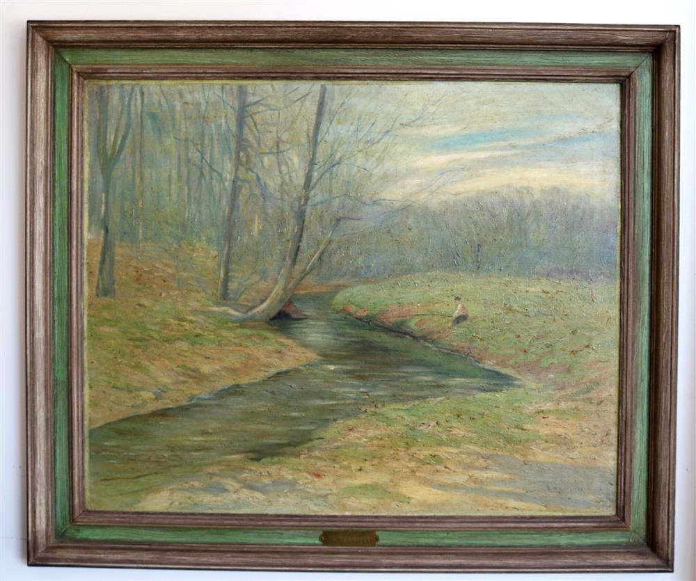 EDWARD WILLIS REDFIELD. (American, 1869-1965). EARLY SPRING, signed lower right. Oil on canvas. (1 of 20)