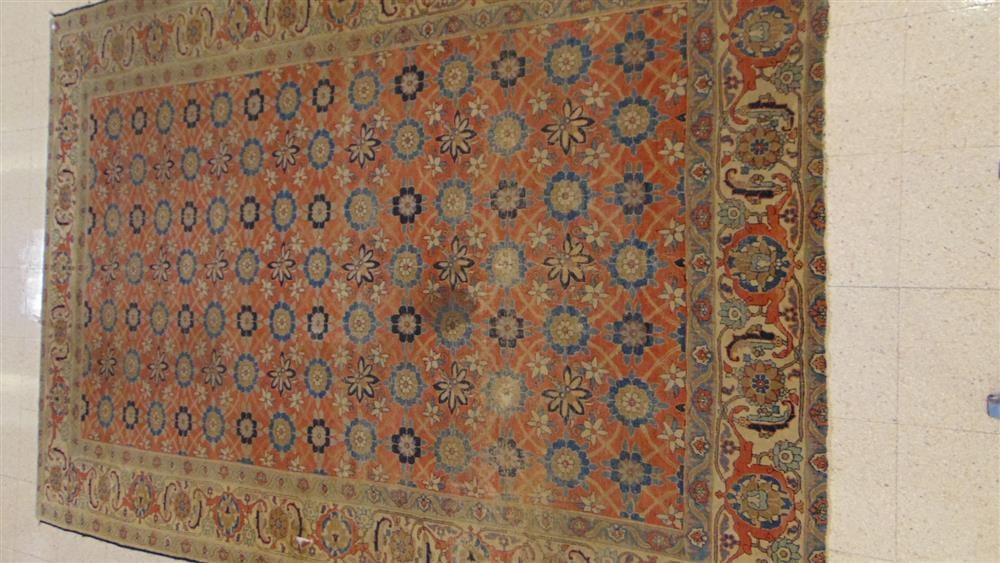 PERSIAN VARININ SMALL ROOM-SIZE RUG (IMPERFECTIONS). - App. 10 ft. 6 in. x 7 ft. 6 in. (1 of 11)