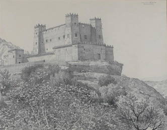 CLAUDIO BRAVO (Chilean, 1936-2011). Landscape, 1982, Graphite drawing on paper. Signed and dated