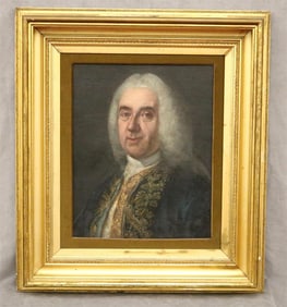 NORTHERN CONTINENTAL SCHOOL (18th century). Portrait of an Austrian Gentleman, Oil on canvas.