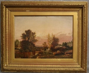 FOLLOWER OF GEORGE VICAT COLE (English, 1833-1893). River View in the late Afternoon, 19th century