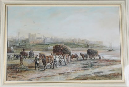 JACK LEIGH WARDLEWORTH (English, 1863-1925). Heading Home, Watercolor on paper. Signed lower left