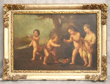FOLLOWER OF FRANCESCO ALBANI (Italian, 16th century). Cherubs Playing with a Mask, 19th century (or