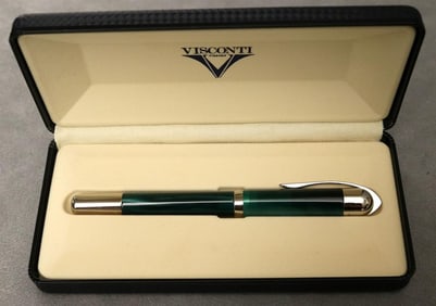 THREE VISCONTI ROLLERBALL PENS .