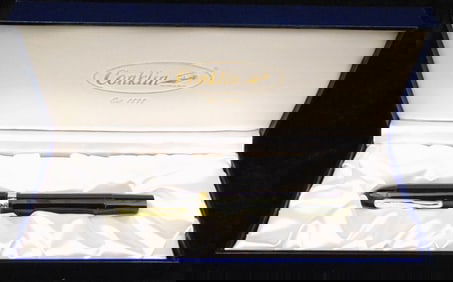 FIVE CONKLIN WRITING INSTRUMENTS: ONE FOUNTAIN PEN AND FOUR ROLLER BALL PENS,