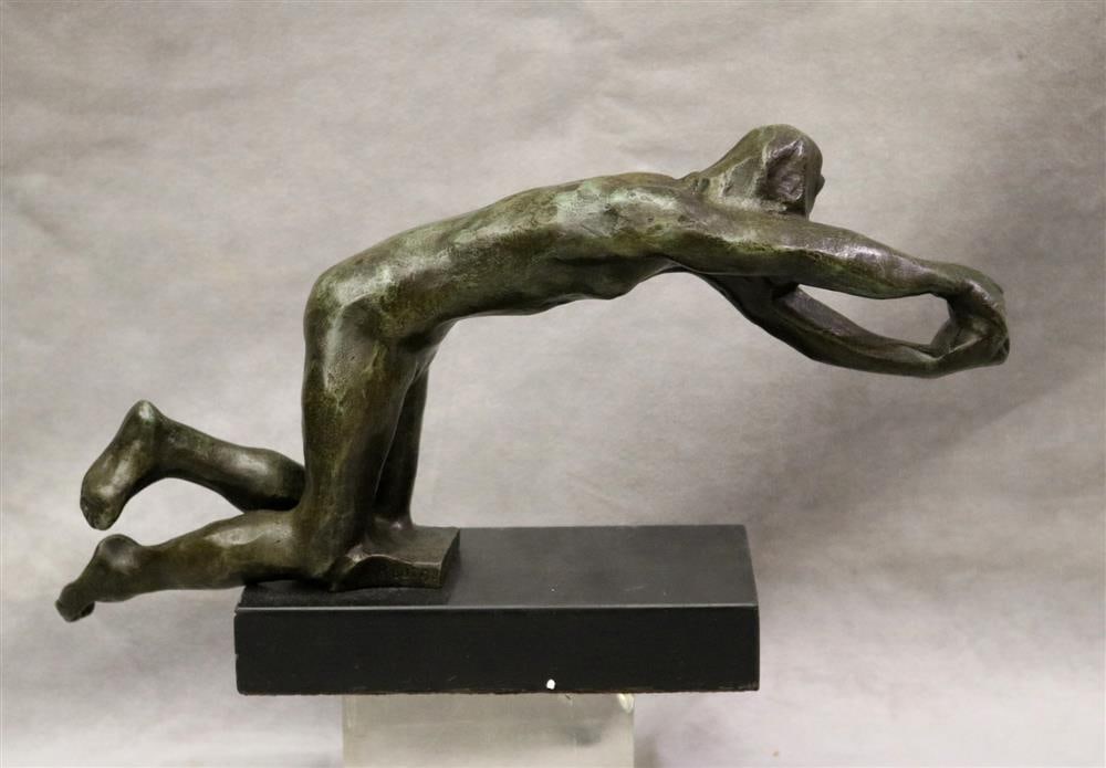 AFTER AUGUSTE RODIN (French, 1840 - 1917). Vieillard Suppliant (Old Man Pleading), 20th century (1 of 20)