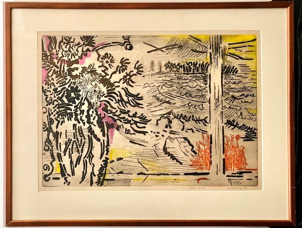 KARL SCHRAG (German/American, 1912-1995). "The Sound of the Sea". 1958, Signed, titled and noted, (1 of 8)