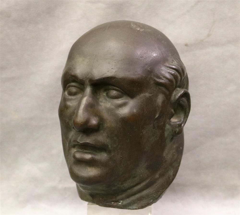 ALFREDO HALEGUA (Uruguayan / American, born 1930). Untitled Bust, Patinated bronze bust. Signed ("A (1 of 13)