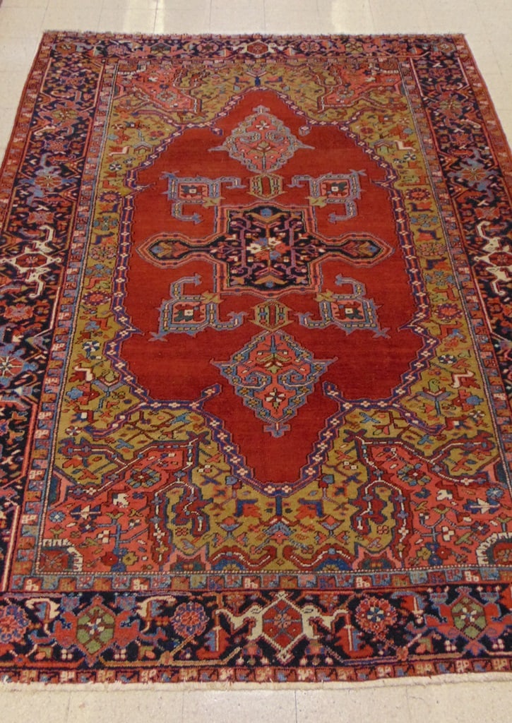 PERSIAN HERIZ RUG, - App. 10 ft. 6 in. x 7 ft. 6 in.: PERSIAN HERIZ RUG. - App. 10 ft. 6 in. x 7 ft. 6 in.
