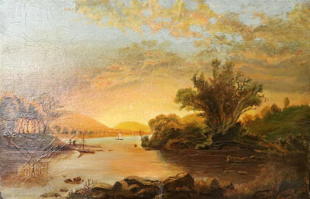 AMERICAN SCHOOL (Early-to-mid 20th century). Susquehanna River View Susquehanna River View (1 of 13)