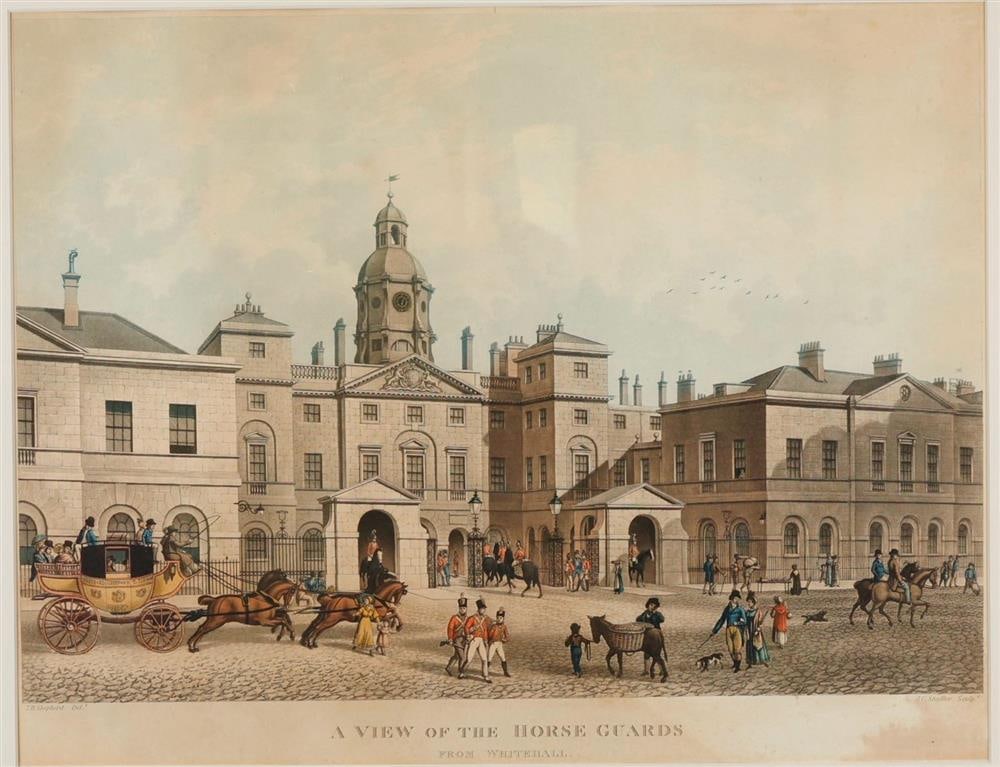 JOSEPH CONSTANTINE STADLER AFTER THOMAS SHEPHERD (English, 19th century). A View of the Horse Guards (1 of 13)