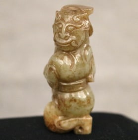 CHINESE TANG DYNASTY VERTICALLY PIERCED FIGURE OF "FANG XIANGSHI",