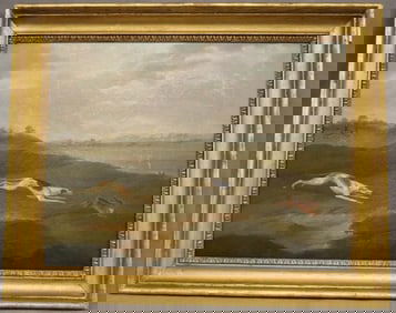 JOHN NOST SARTORIUS (English, 1755 - 1828). Coursing, 1812, Oil on canvas. Signed and dated. Framed.