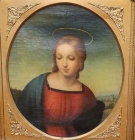 EGISTO MANZUOLI (Italian, 19th century). Madonna del Cardellino (after the Italian Renaissance