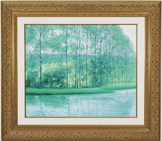 FELIX NUNEZ MOLINERO (Spanish, born 1941). River Bank, Oil on canvas. Signed lower right hand