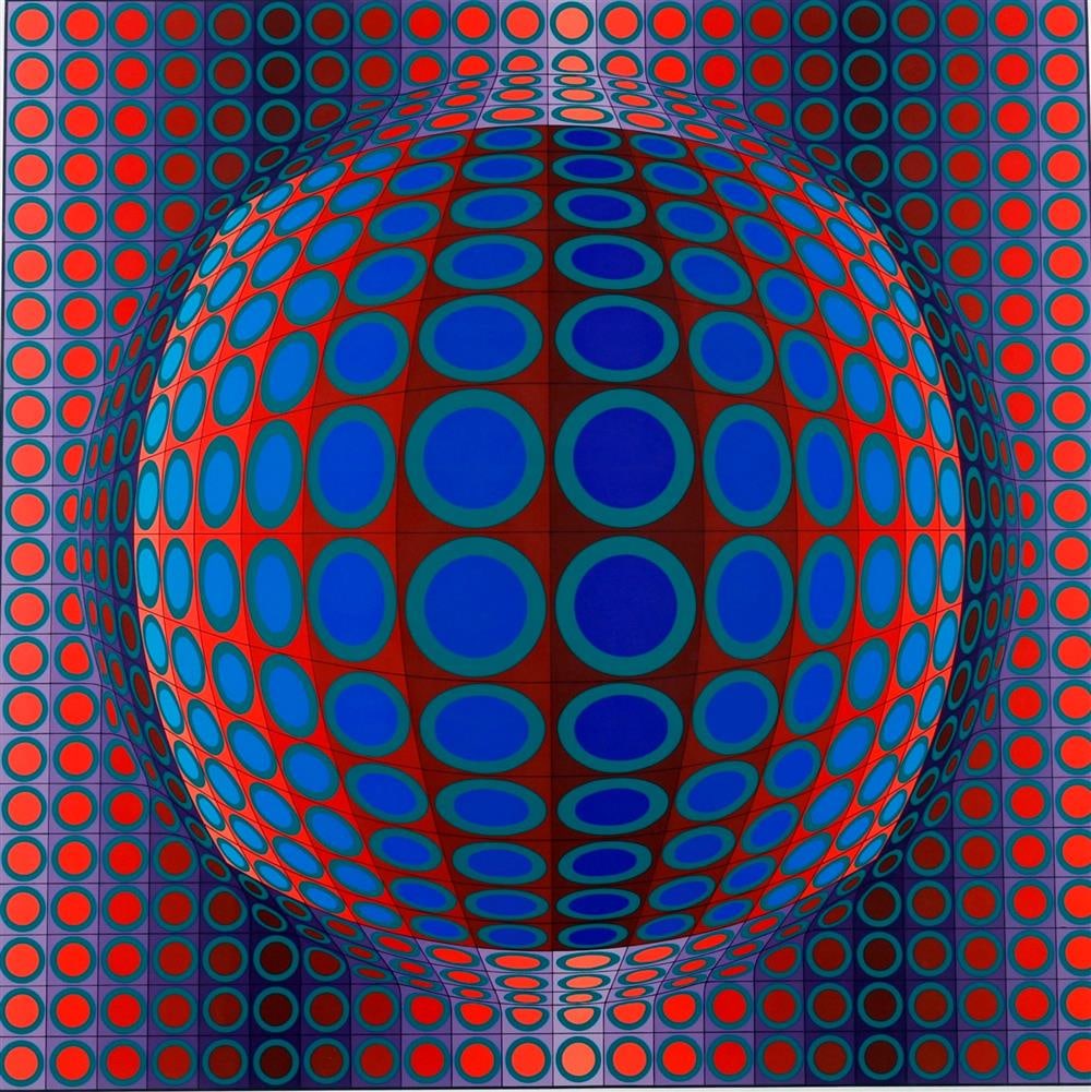 VICTOR VASARELY (Hungarian / French, 1906-1997). Vega, circa 1972, Limited edition hand signed (1 of 7)