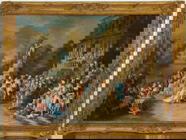 VINCENZO GIACOMELLI (Italian, 1841 - 1890). Fête Galante, Signed and dated Giacomelli. / 1878 lower