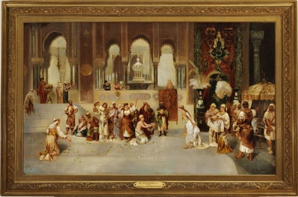 AFTER FRANCESCO BEDA. (Austro-Hungarian, 1840-1900). The Presentation of the Favorite, 19th century