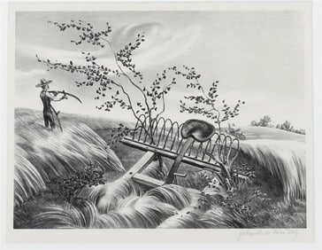 JOHN STOCKTON DE MARTELLY (American, 1903-1979). Farmer Brown Had a New Scythe, circa 1938,