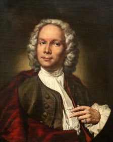 CONTINENTAL SCHOOL (19th century). Portrait of a Gentleman, Oil on canvas. Unsigned. Unframed.