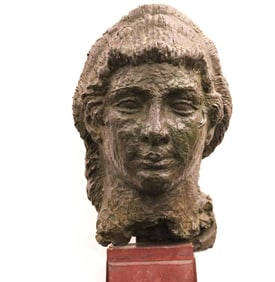 PHILIPPE WOLFERS (Belgium,1852 - 1929). Head of a Hellenistic Ruler, Limited edition bronze number 3