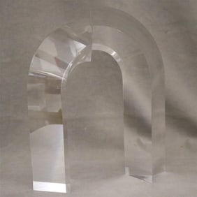 JEFFREY BIGELOW (American, born 1984). Untitled, 1984, Artwork in thick molded lucite with sharp