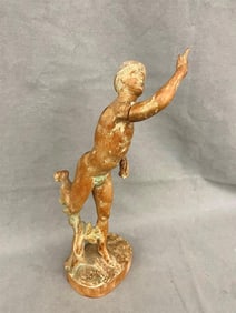 STATUE DEPICTING MERCURY , 19th / 20th century. - Height: 17 inches.
