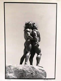 TOM BIANCHI (American, born 1945). Male Nudes Standing atop a Large Rock, [LGBTQ+ INTEREST]. Limited