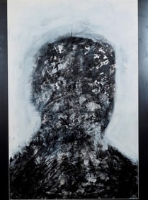 WAYSON R. JONES (American, born 1957). Exploded, 2015, Powdered graphite, acrylic medium, acrylic