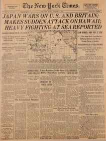 [PEARL HARBOR ATTACK]: "JAPAN WARS ON U.S. AND BRITAIN; MAKES SUDDEN ATTACK ON HAWAII; HEAVY