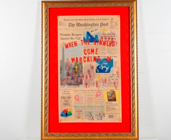 NANCY CHUNN (b. 1941). Untitled mixed media work, De-acidified artistically rendered edition of