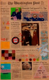 NANCY CHUNN (b. 1941). Untitled mixed media work, De-acidified artistically rendered edition of