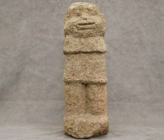 MESOAMERICAN HUMANOID FIGURE. - Height: 19 inches.