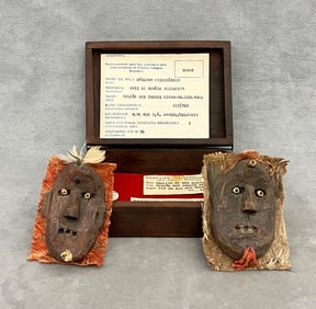 BRAZILIAN MIRANHA PEOPLE FETISH MASKS,